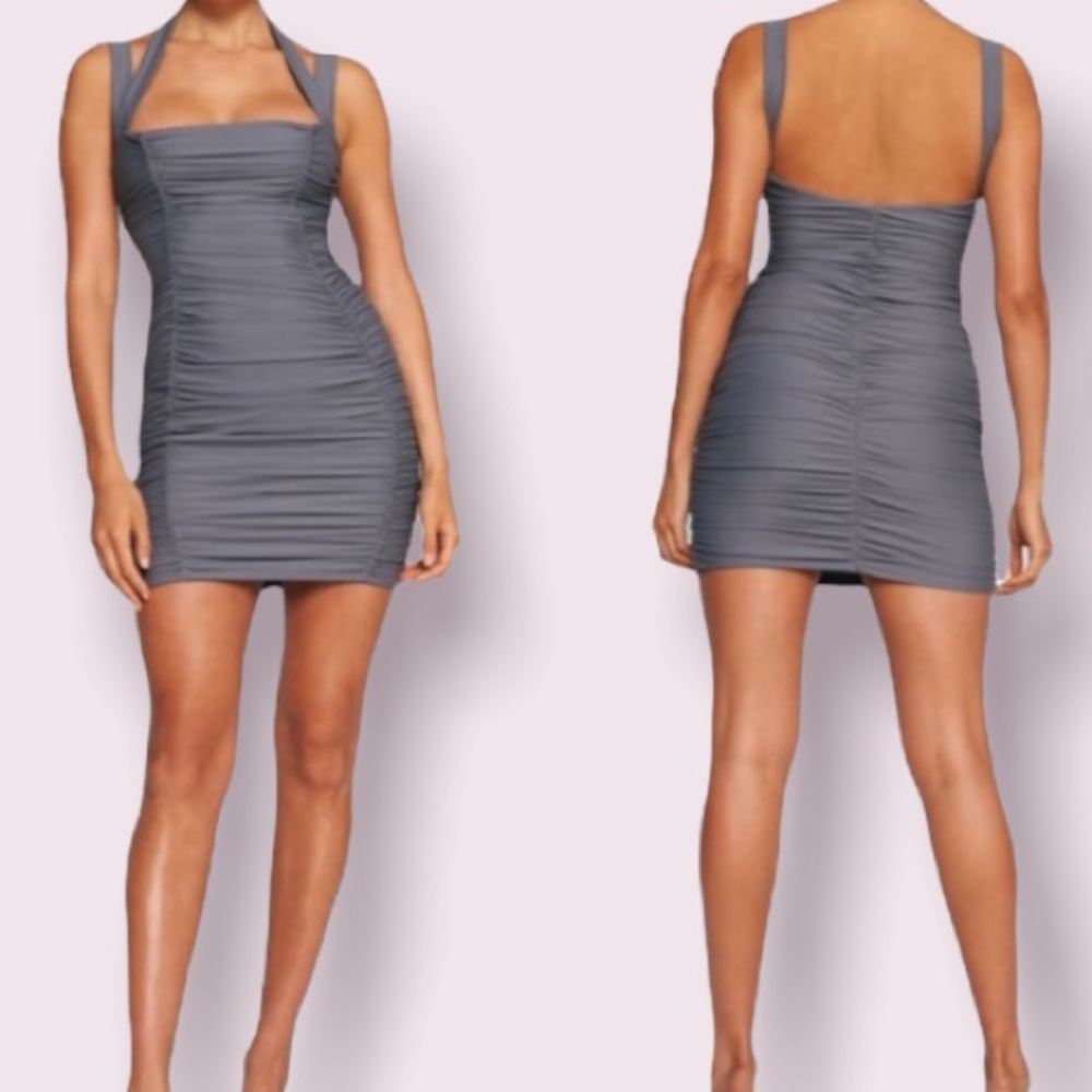 Tiger Mist Gray Tilly Body-Con Minidress
